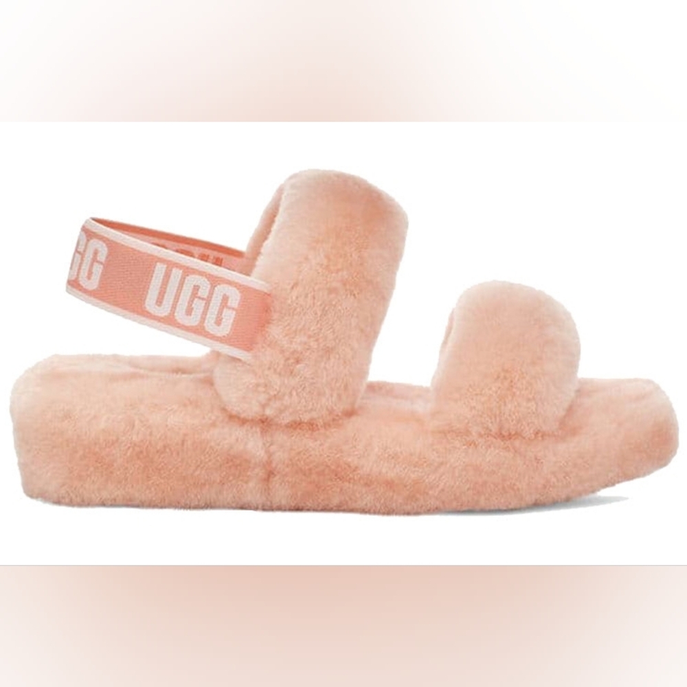 UGG "Oh Yeah" Strappy Slide in Light Pink